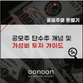 공모주 단수주 개념 및 가성비 투자 가이드