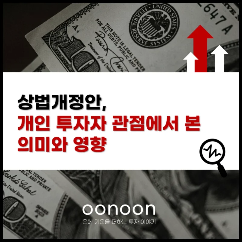 상법개정안, 개인 투자자 관점에서 본 의미와 영향