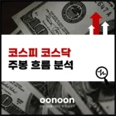 코스피 코스닥 주봉 흐름 분석